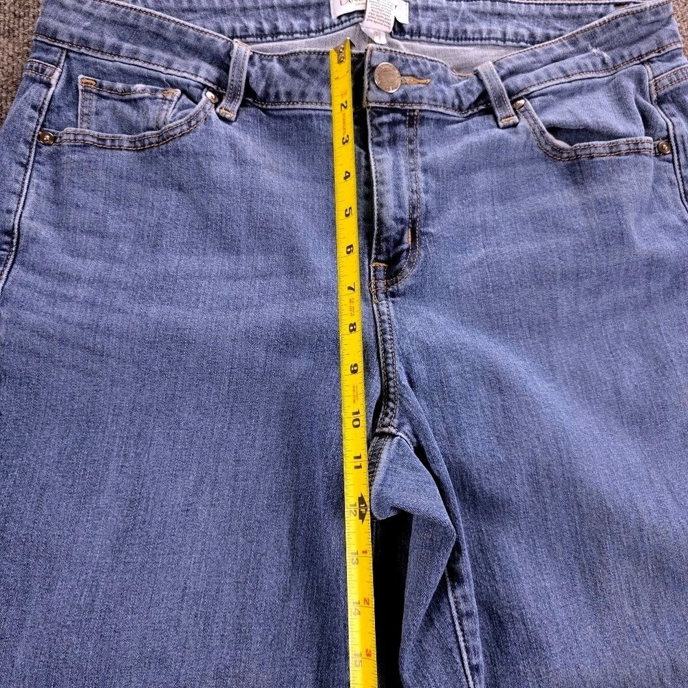 Lane Bryant Wmns Blue Straight Leg Jeans Plus Size 16 Medium Wash Stretch Denim - Picture 8 of 11